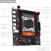 X99 PR8 Intel LGA2011-3 DDR3 NVMe M.2/SATA 3.0 mATX Motherboard for Xeon CPUs X99 LGA2011-3 Motherboard